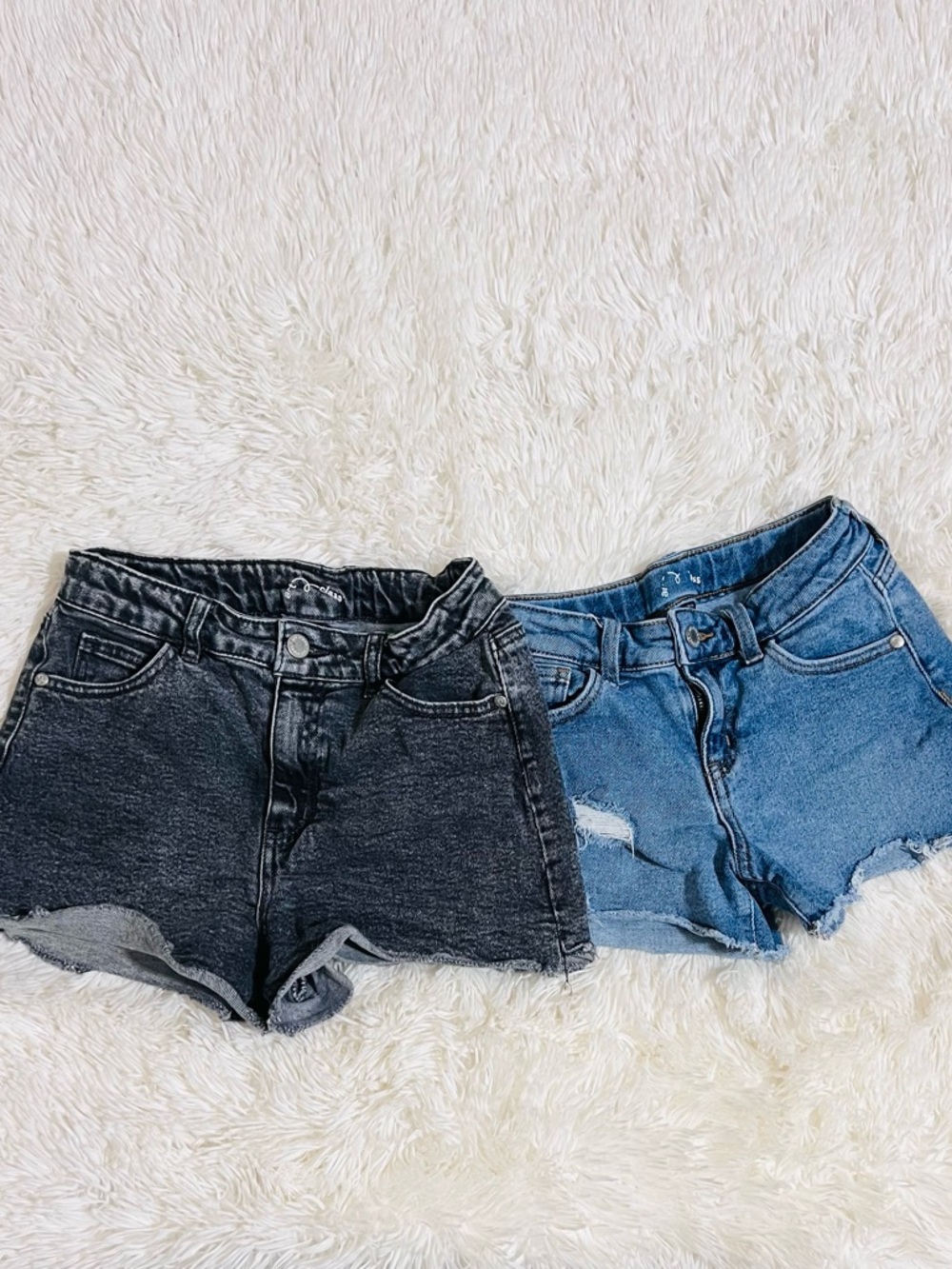 Two Denim Cutoff Shorts